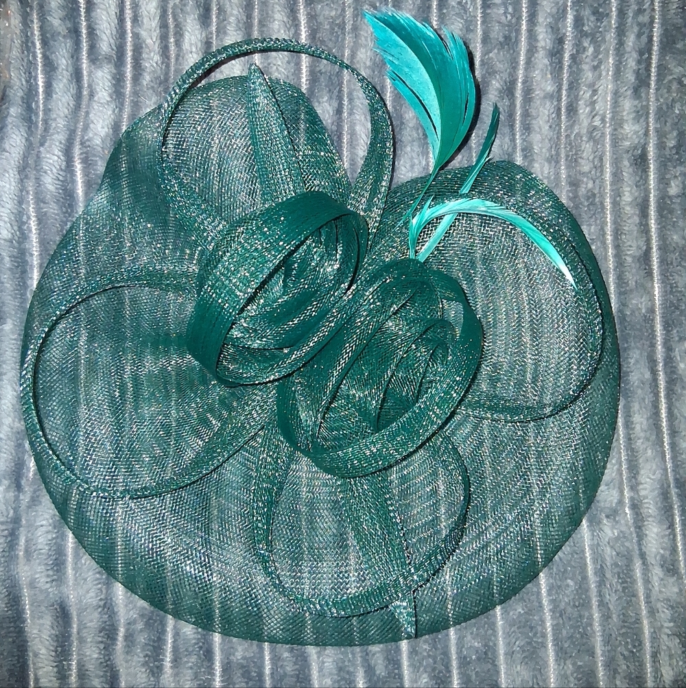 🐎NEW! Hunter Green Kentucky Derby Hat - Picture 5 of 9